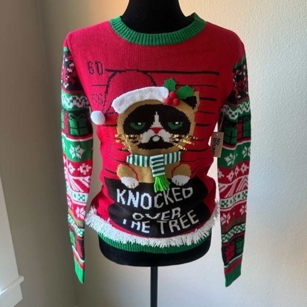 NWT No Boundaries fun Christmas sweater size XS (0-2)